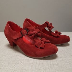 Red Heels with Bows